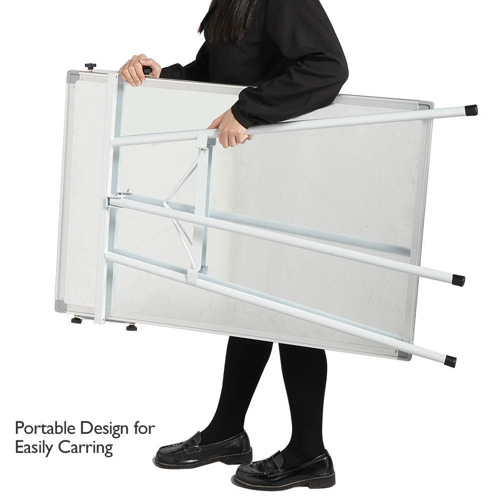 Whiteboard Portable Stand Easel Magnetic Tripod Display Telescopic Flipchart 70