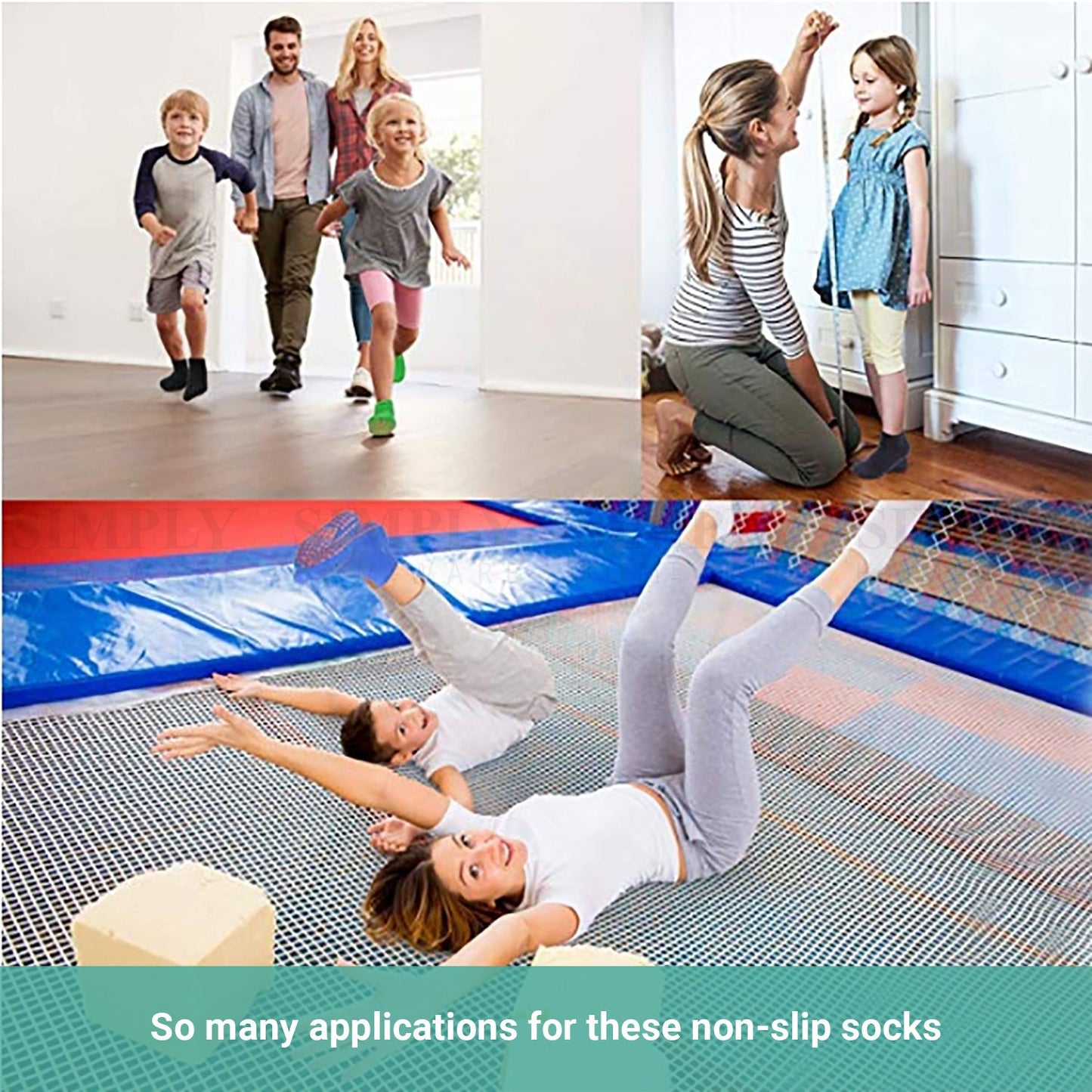 Truboo Kids Socks Non Slip Grip Baby Skid Girl Boy Bulk Trampoline Toddler Pairs