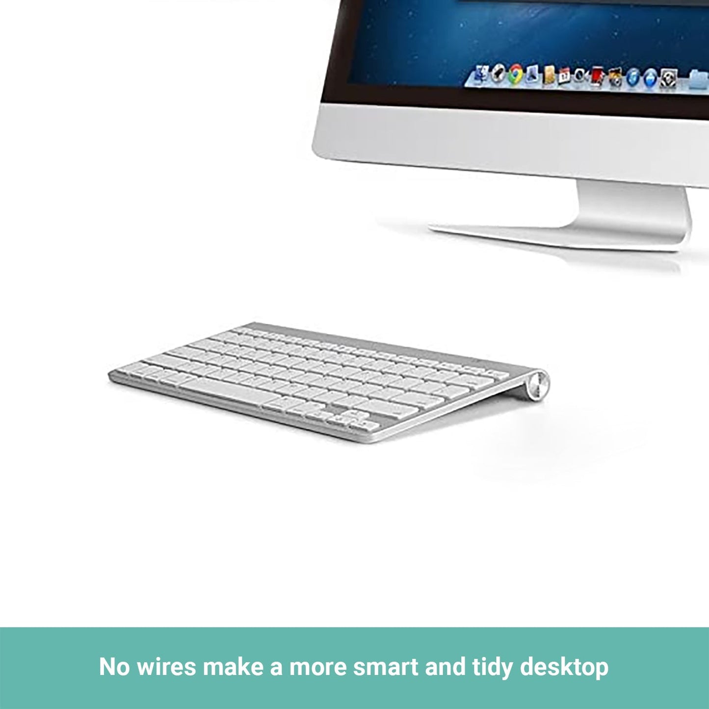 Kartech Wireless Keyboard Portable USB Mini Slim Ultra-Thin for PC Laptop
