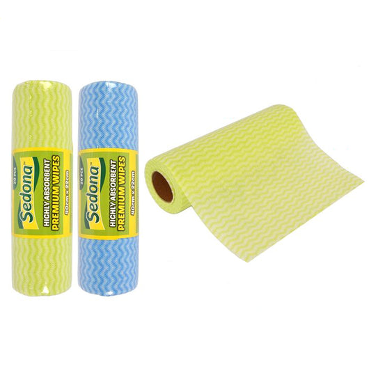 Perforated Wipes Bulk High Absorbent Premium Wipe 40x22cm Antibacterial 36pcs