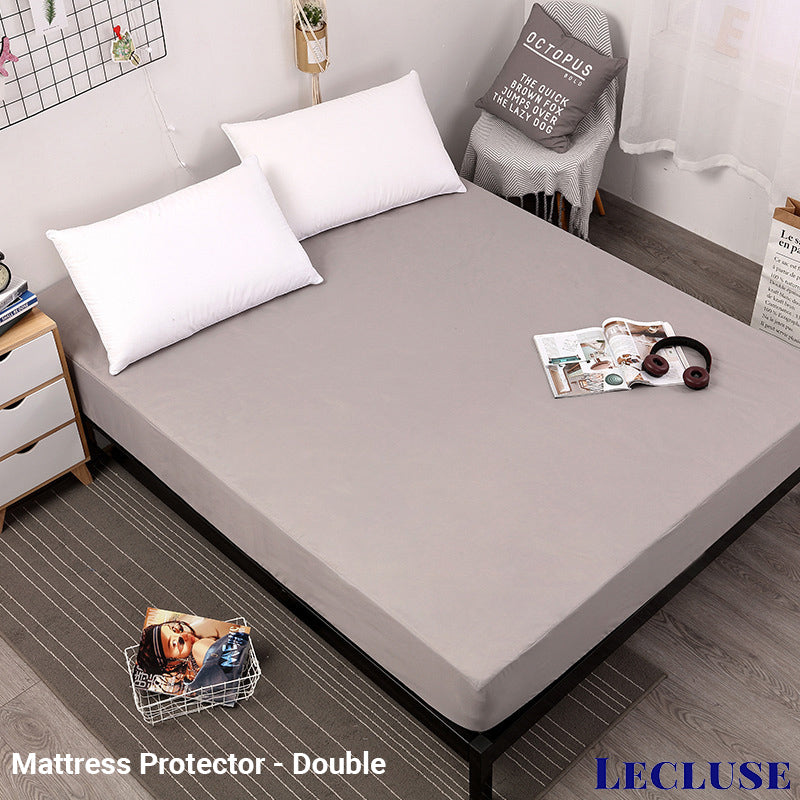 Lecluse Waterproof Bed Sheets Mattress Protector Pillow Cover Single Queen King