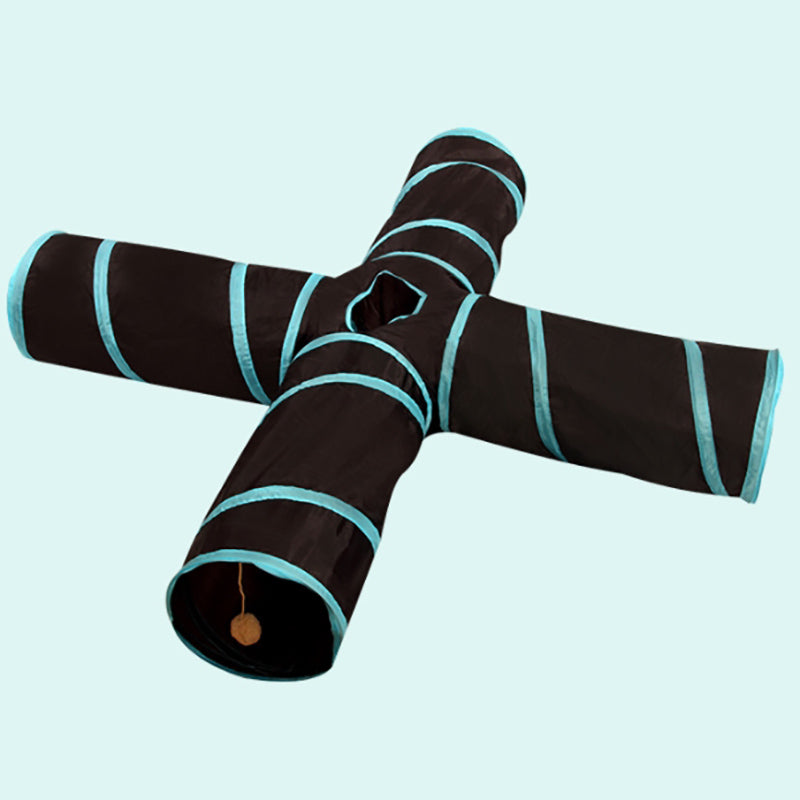 Pipers Pet Cat Tunnel Tube 3 4 Way Large Extra Long Big Collapsible Fun Game