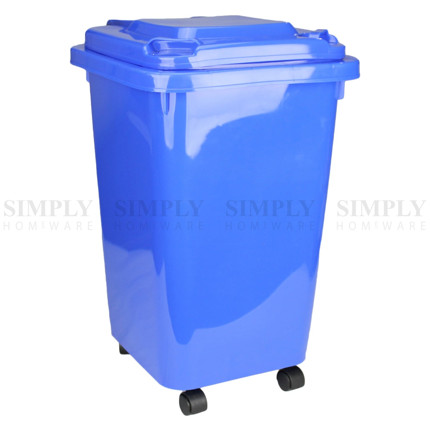 32L Mini Wheelie Bins Storage Bin Rubbish Trash Trolley Lid Wheels Dustbin Can - Simply Homeware