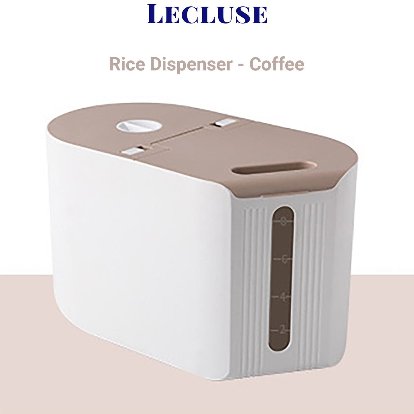 Lecluse Rice Dispenser Cereal Storage Box Spaghetti Noodle Container Sealed