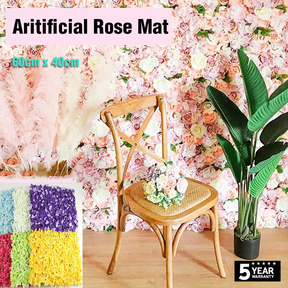Artificial Rose Fake Synthetic Mat Flowers Wedding Silk Petals Decoration AU