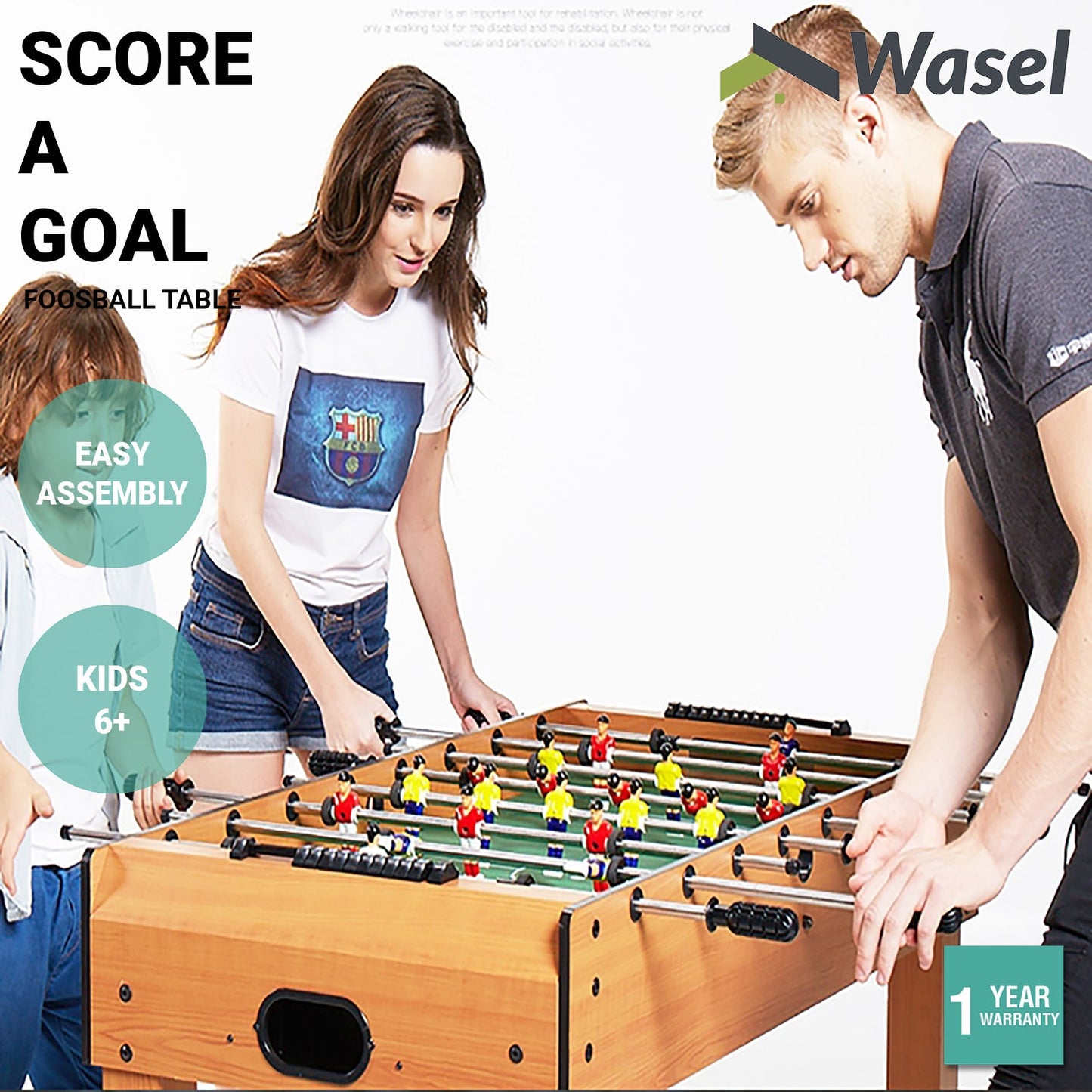 Wasel Mini Foosball Table Set Parents-Children Indoor Game Toy Xmas Gift