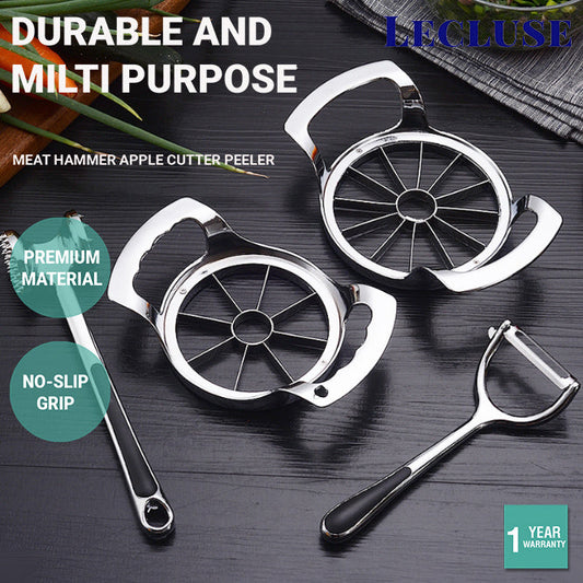 Lecluse Meat Hammer Apple Cutter Peeler Zinc Alloy Construction Meat Tenderizer