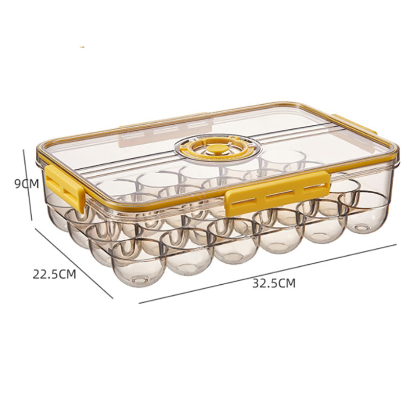 Lecluse Refrigerator Storage Box Egg Carton Refrigerator Food Storage Container