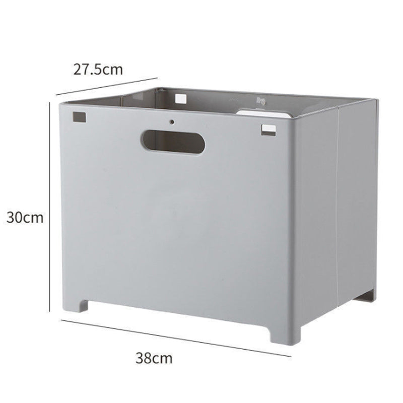 Lecluse Laundry Basket Foldable Punch-Free Wall Mounted Dirty Clothes Storage Cl