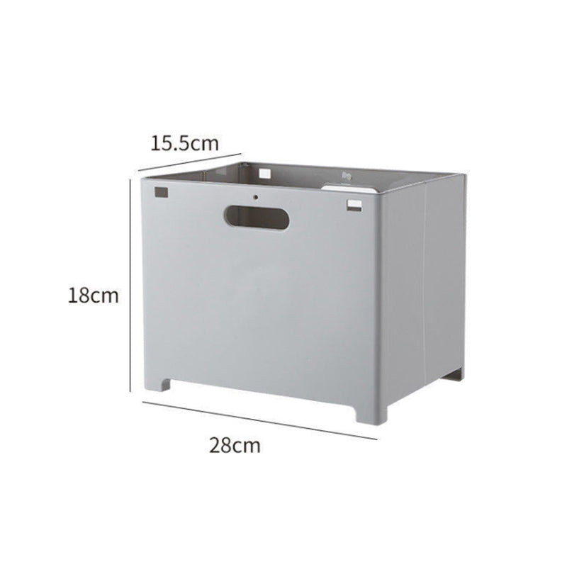 Lecluse Laundry Basket Foldable Punch-Free Wall Mounted Dirty Clothes Storage Cl