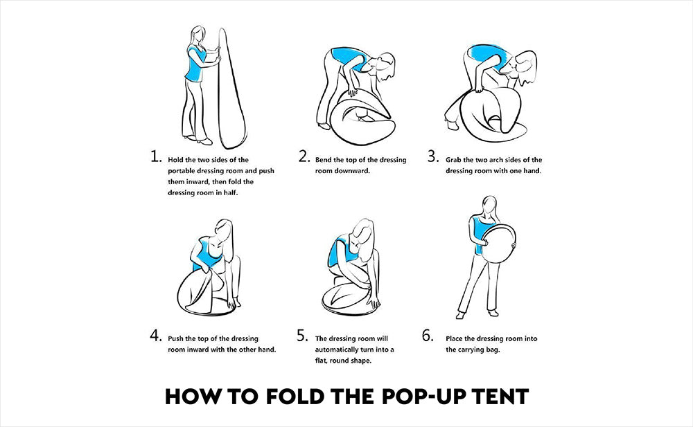 Pop Up Shower Tent Camping Portable Privacy Waterproof Instant Toilet Change Roo