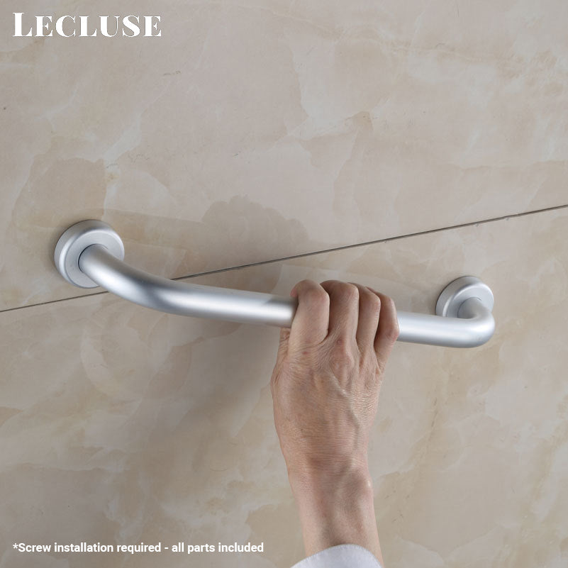 Lecluse Bathroom Accessories Black Set Towel Rack Shelf Storage Hand Rail Caddy