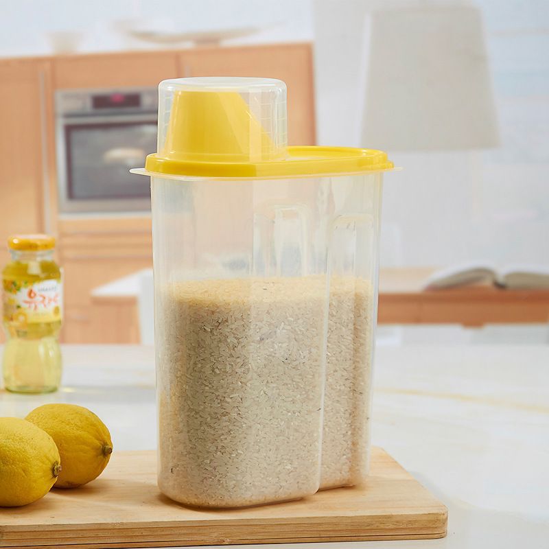 Wasel Plastic Dried Food Storage Containers Lids Box Jars Airtight Cereal Rice