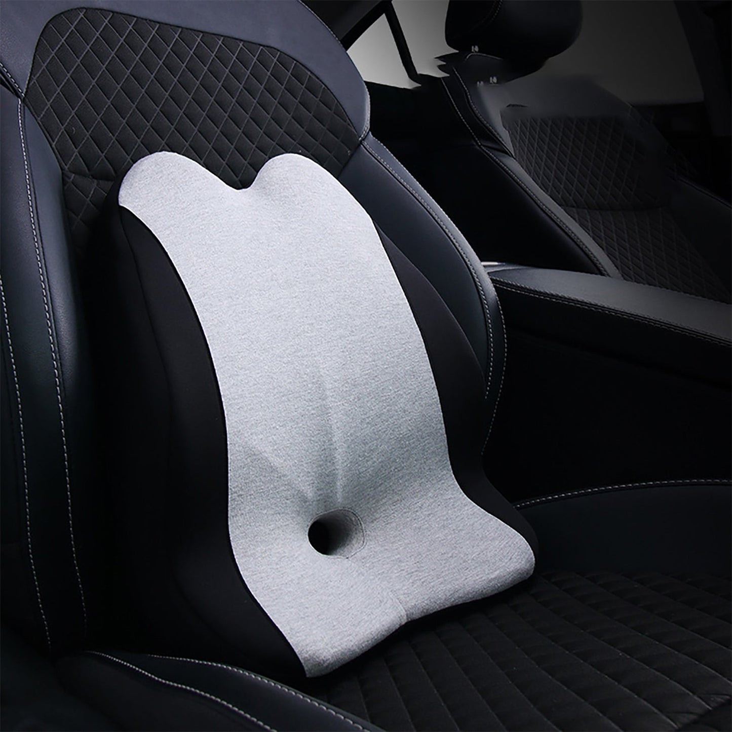 Lecluse Lumbar Support Pillow Car Memory Foam Back Posture Cushion Pain Relief