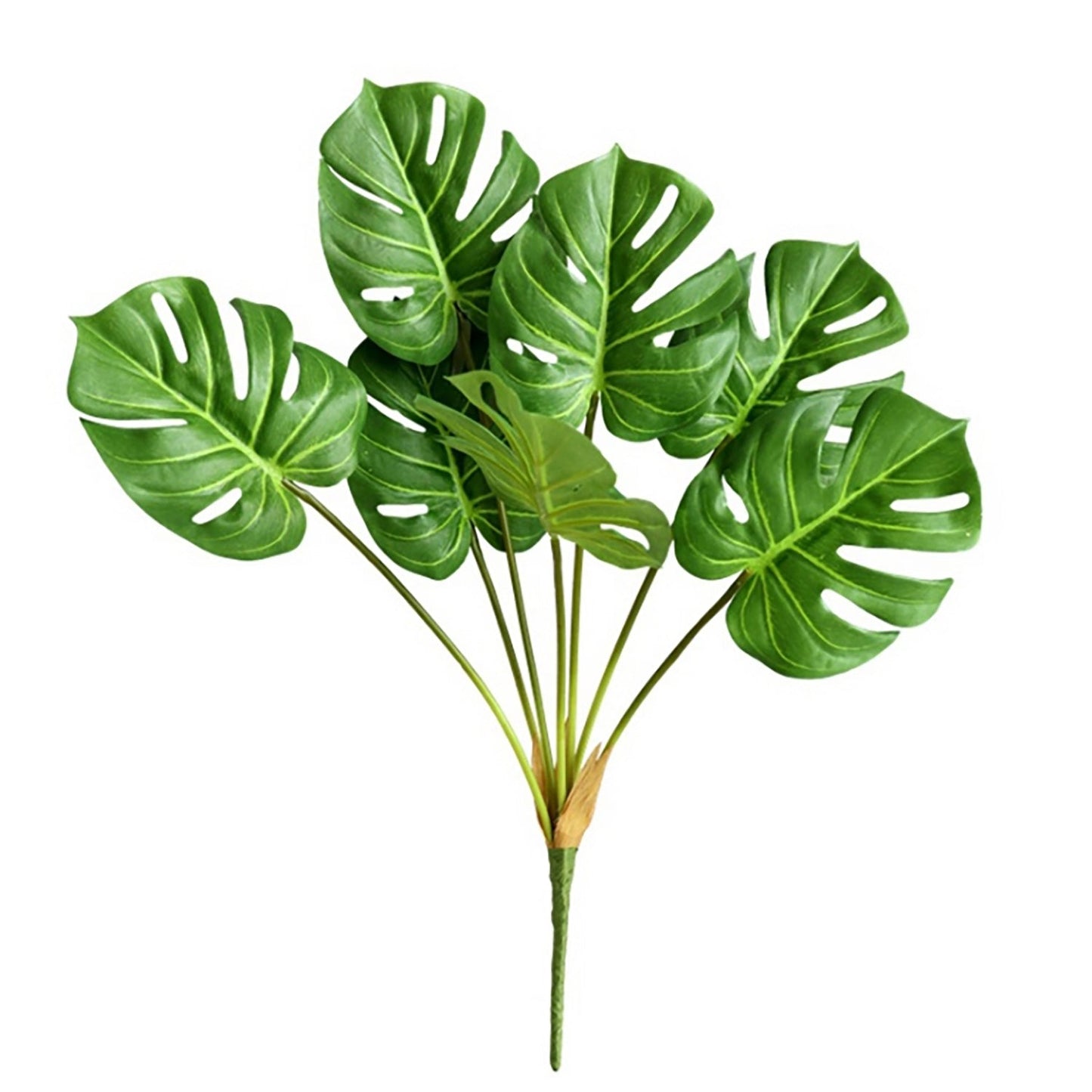 Landen Artificial Plants Fake Monstera Palm Leaves Real Touch Home Decoration