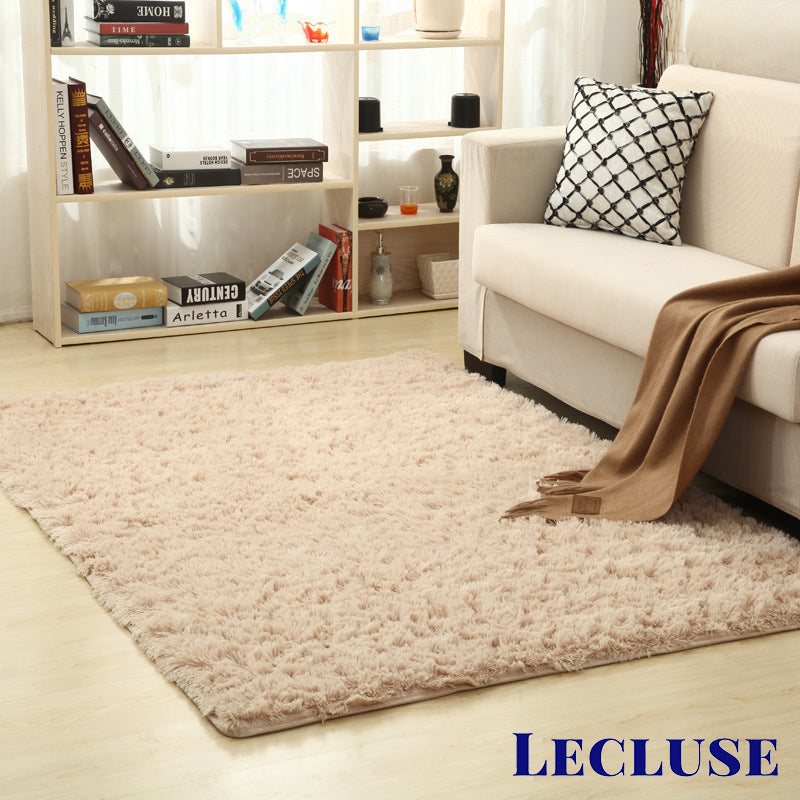 Lecluse Rugs Shaggy Floor Carpets Extra Large Lounge Couch Non Slip Anti Area