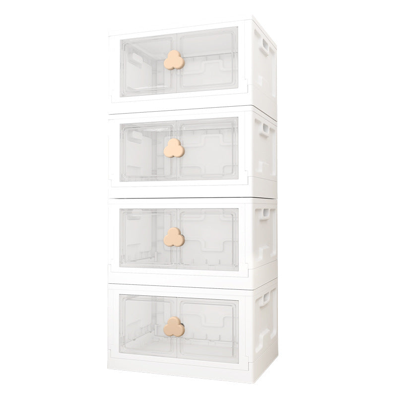 Truboo 95L-Large Baby Toys Storage Cabinet Collapsible Storage Box With Wheels Plastic Containers Storage Bins