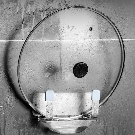 Lecluse Pot Lid Rack Stainless Lid Shelf Wall Mounted 304 Stainless Steel Pan Li