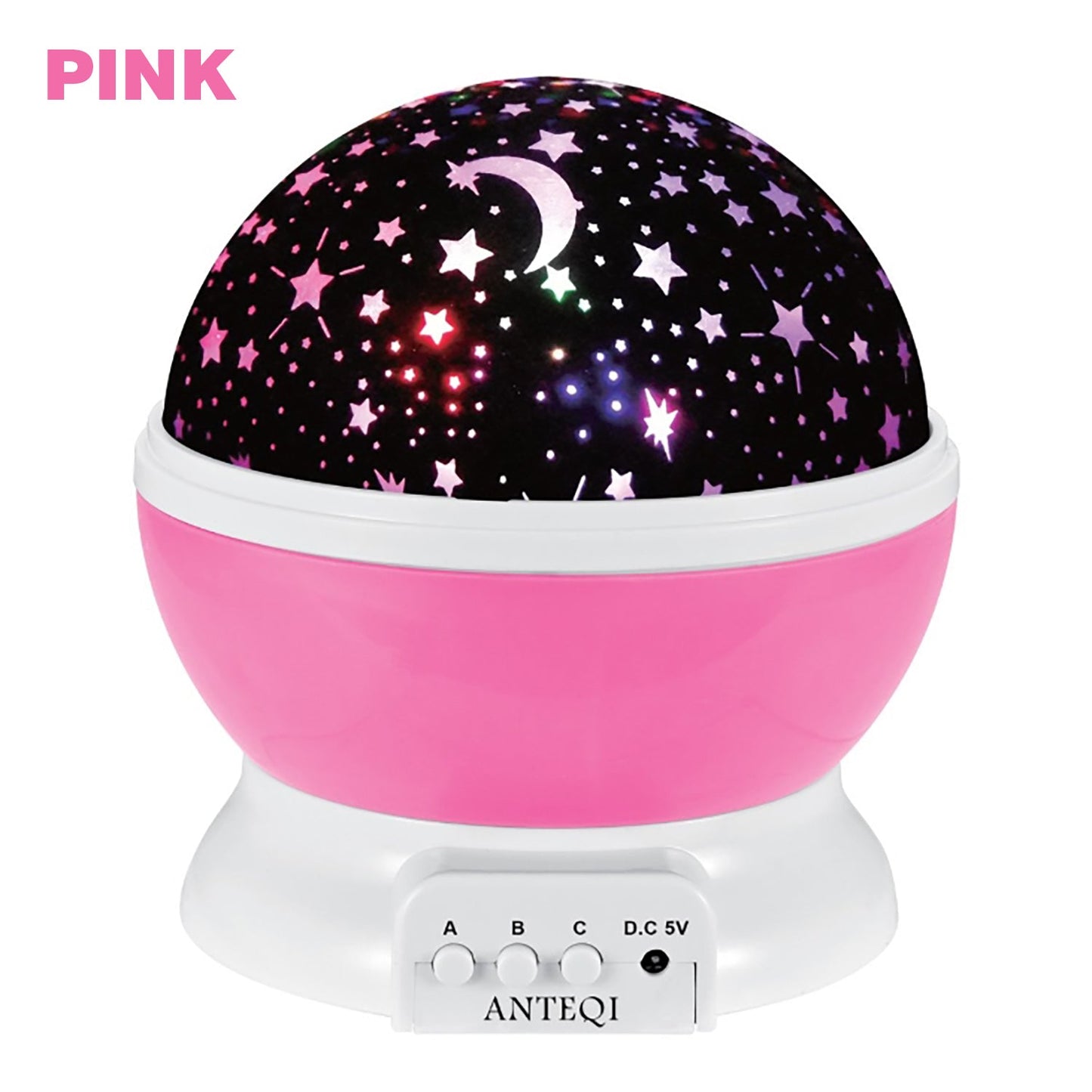 Wasel Starry Sky Night Lamp 3D Star Moon Projector Lunar Light Baby Kids Galaxy