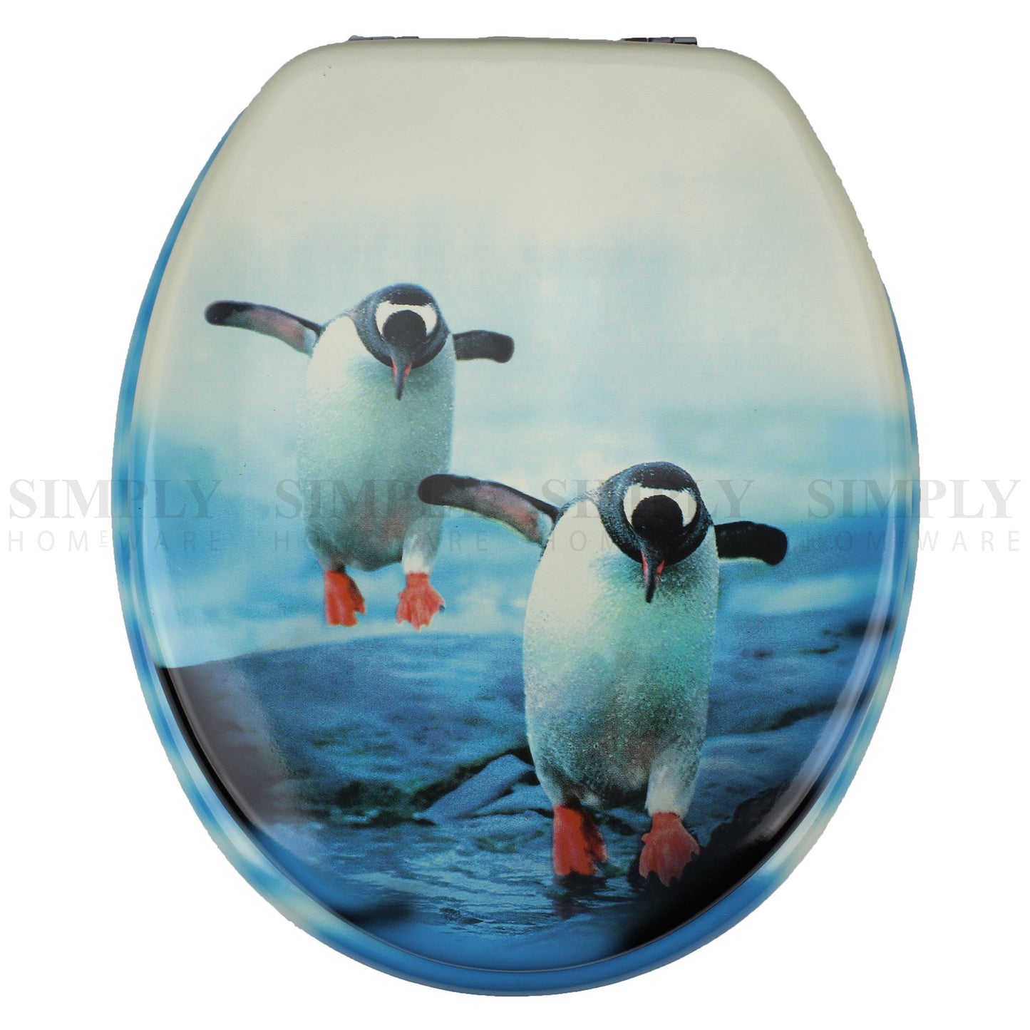 Toilet Seat and Cover Lid Designer Hard Bathroom Covers WC Bath Seat Lids - Simply Homeware