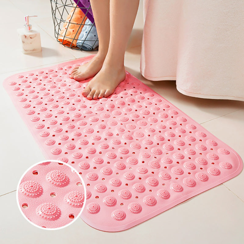 Lecluse Bath Tub Shower Mat Non-Slip Latex Free Bathtub Mat Suction Cups Machine