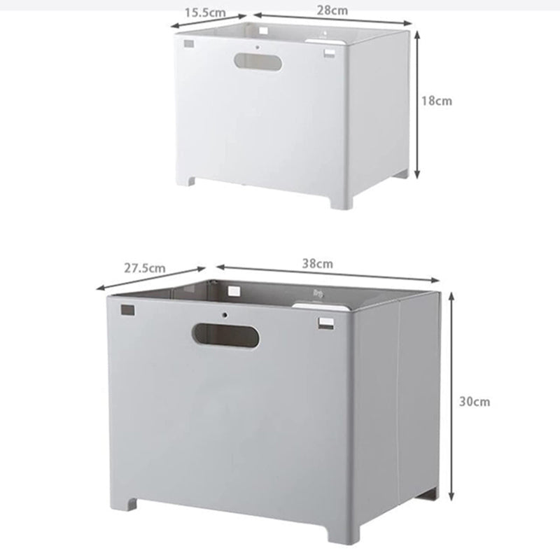 Lecluse Laundry Basket Foldable Punch-Free Wall Mounted Dirty Clothes Storage Cl