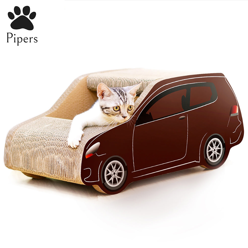 Pipers Cat Scratcher Cardboard Pet House Post Board Bed Lounge Sofa Small Large