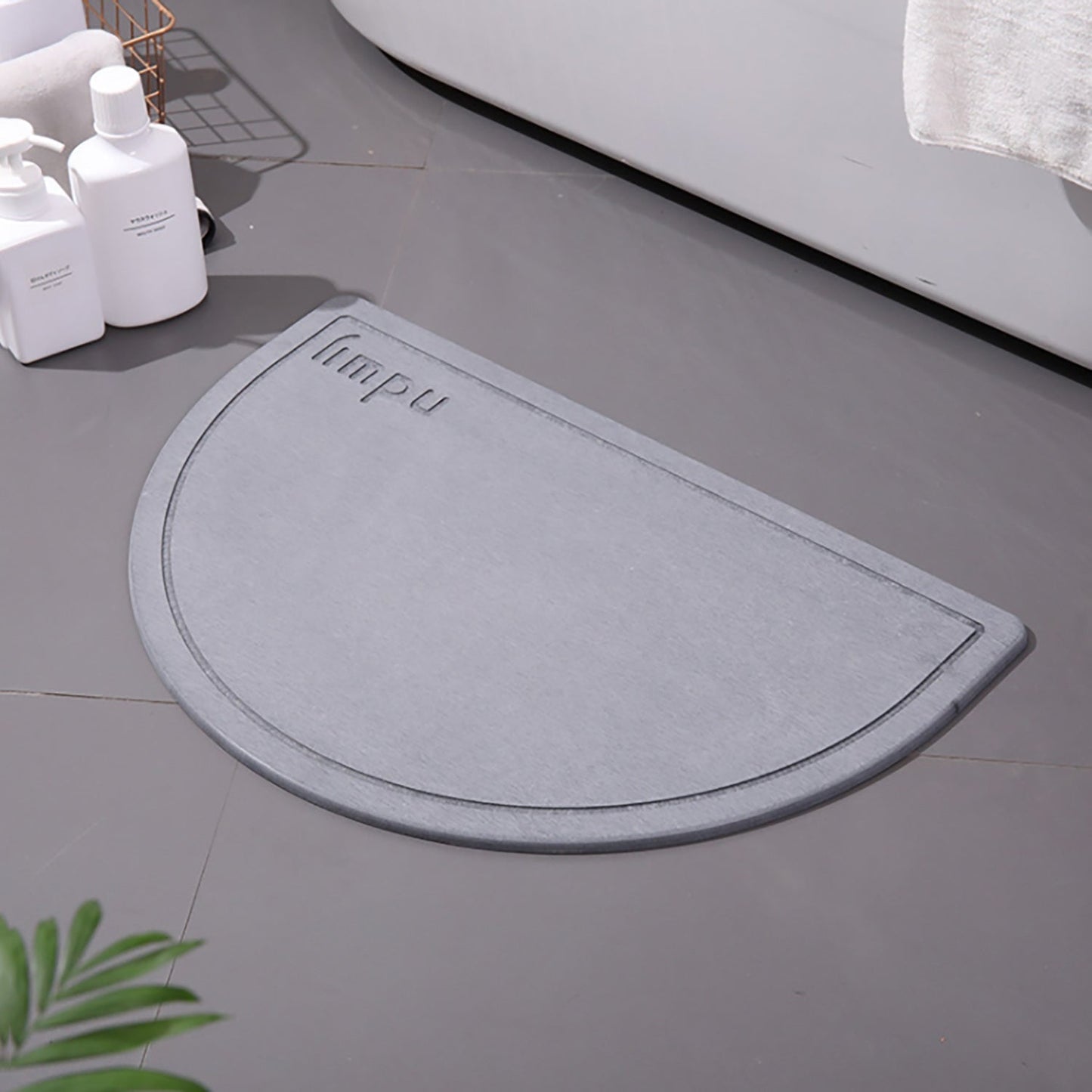 Lecluse Diatomaceous Earth Bath Mat Nonslip Absorbent Bath Mat Bathroom Floor Sh
