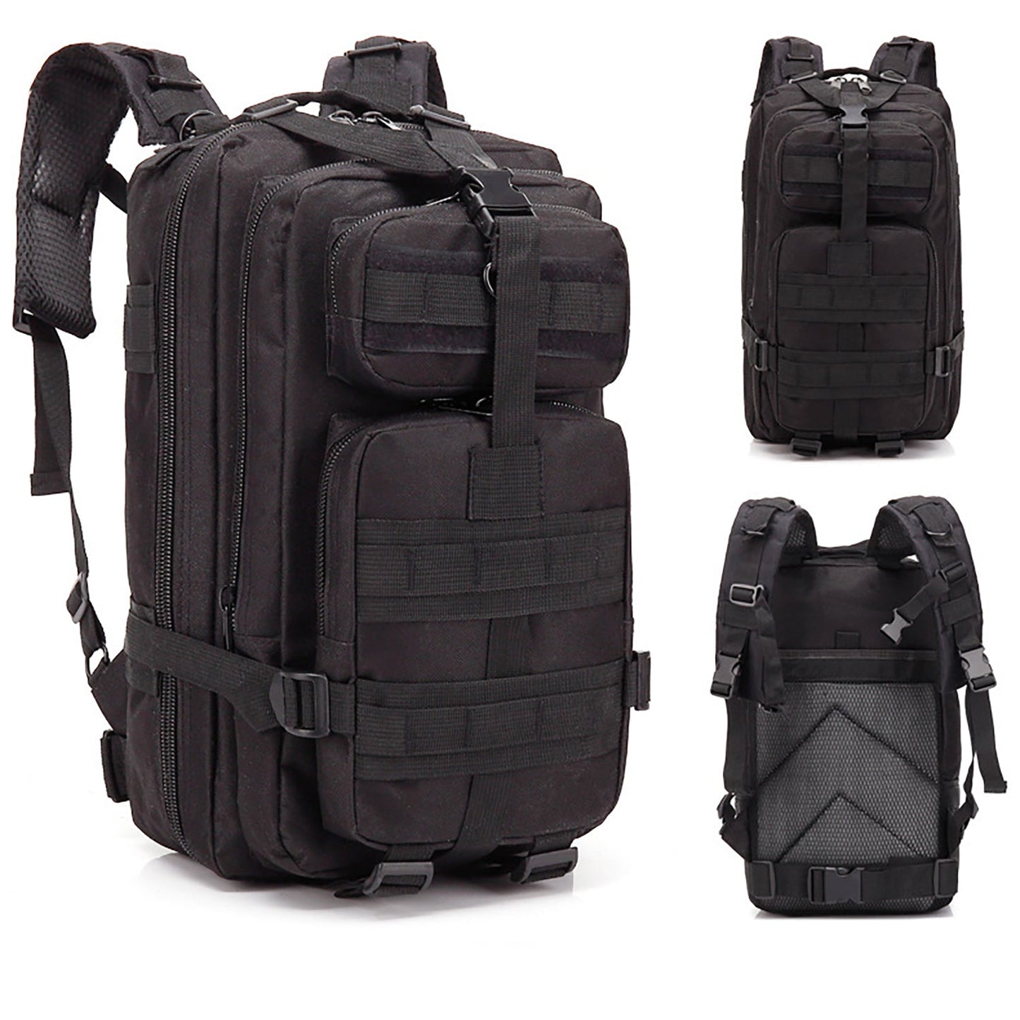 Crocox Military Tactical Backpack Molle Bag Rucksack Canvas Army Pouches Hiking