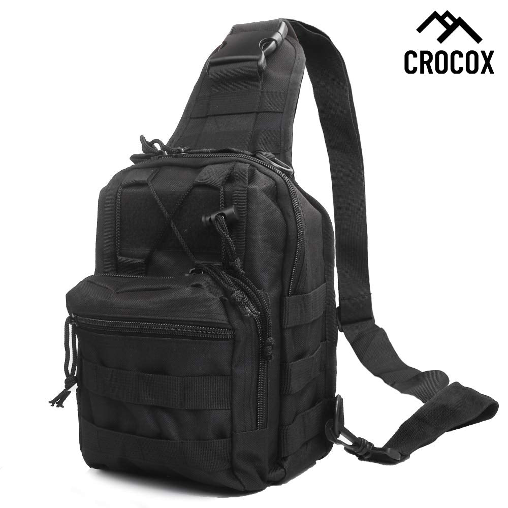 Crocox Tactical Shoulder Bag Sling Messenger Military Chest Pack Fanny Backpack