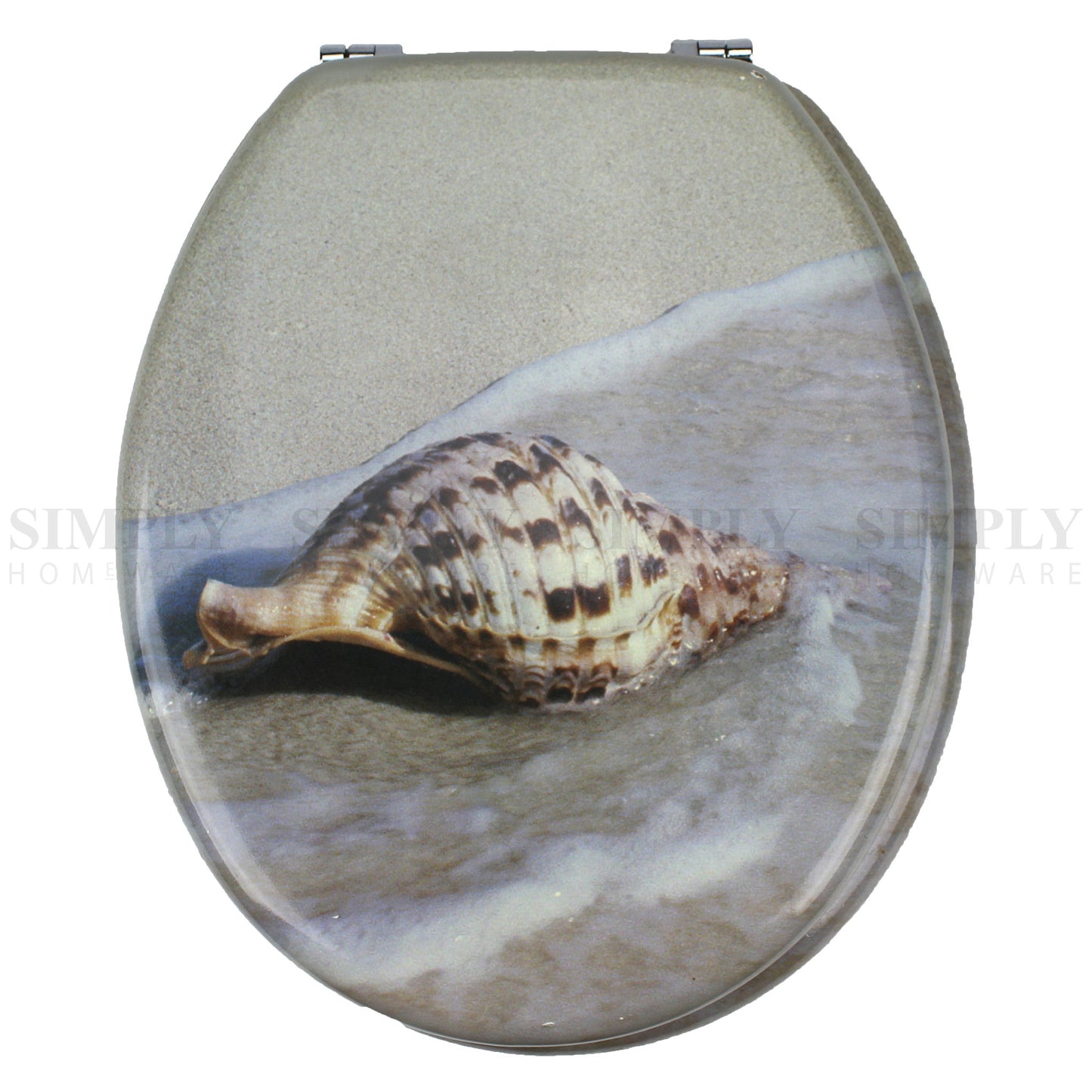 Toilet Seat and Cover Lid Designer Hard Bathroom Covers WC Bath Seat Lids - Simply Homeware