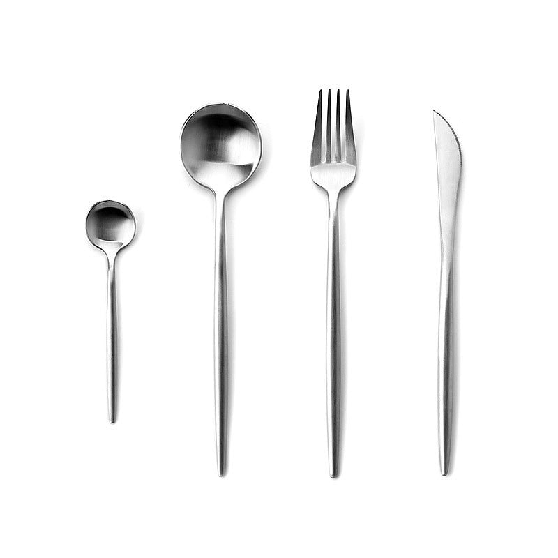 Lecluse Cutlery Set Stainless Steel Flatware Spoon Fork Knife Black Gold Silver