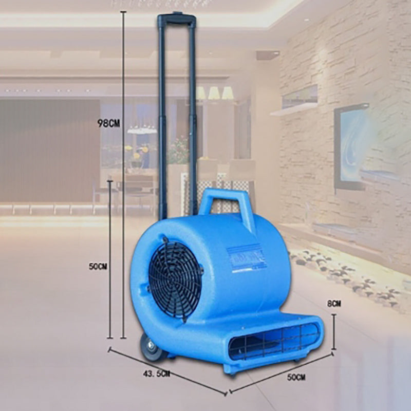 Titan Floor Blower Fan Air Mover Wet Carpet Water Dryer Floor Blower Fan Janitorial BF534 1000W Grey 3-Speed