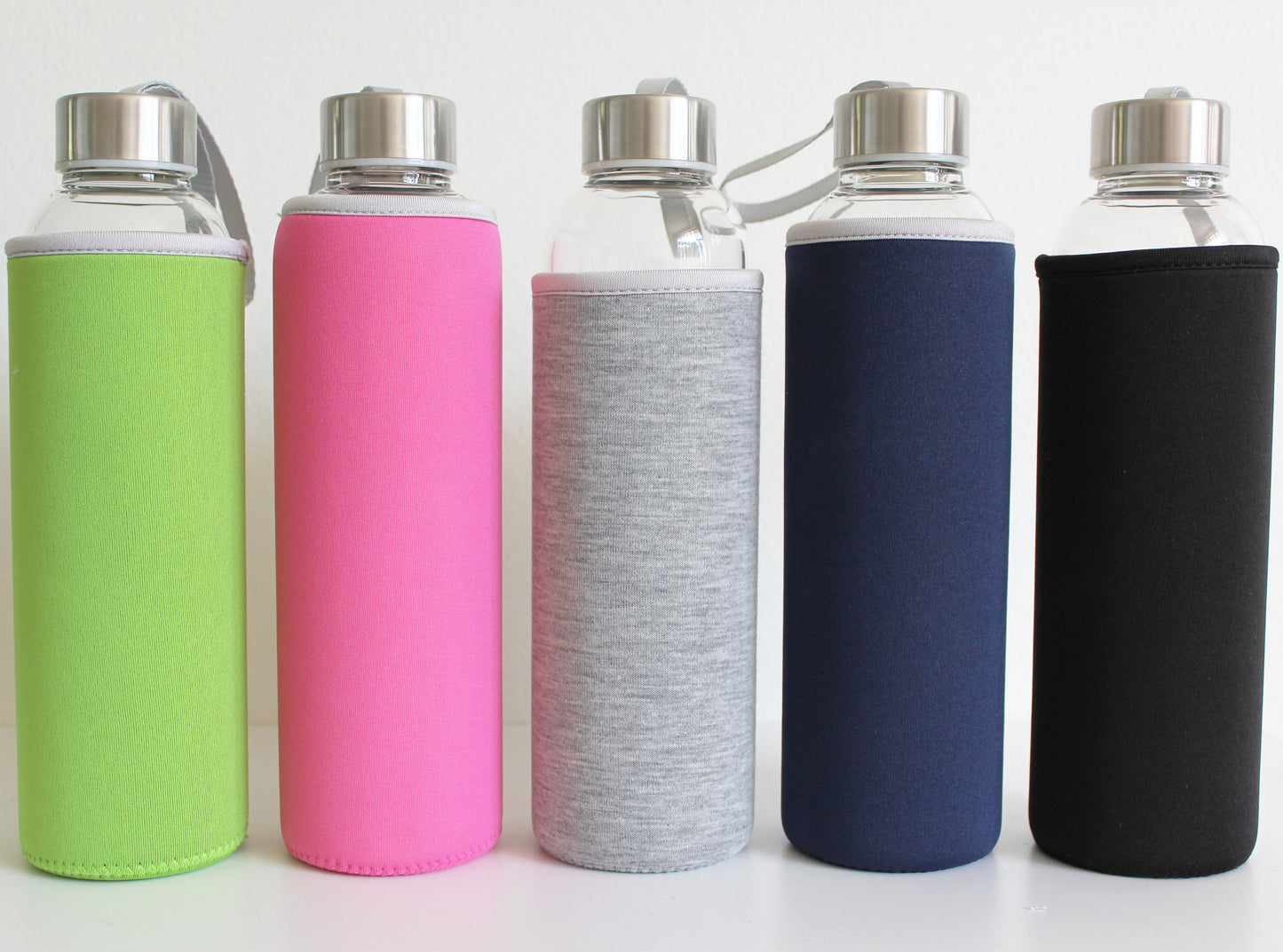Glass Water Bottle 550ml BPA Free Sports Tea Crystal Bottles Juice Drinking Jug