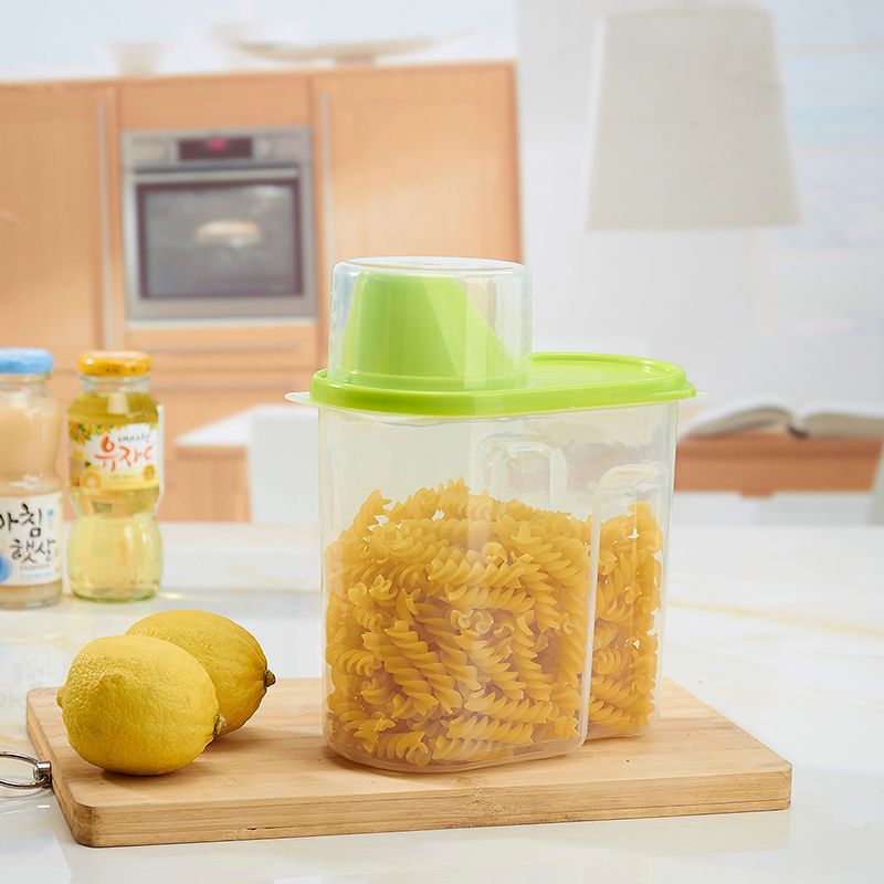 Wasel Plastic Dried Food Storage Containers Lids Box Jars Airtight Cereal Rice