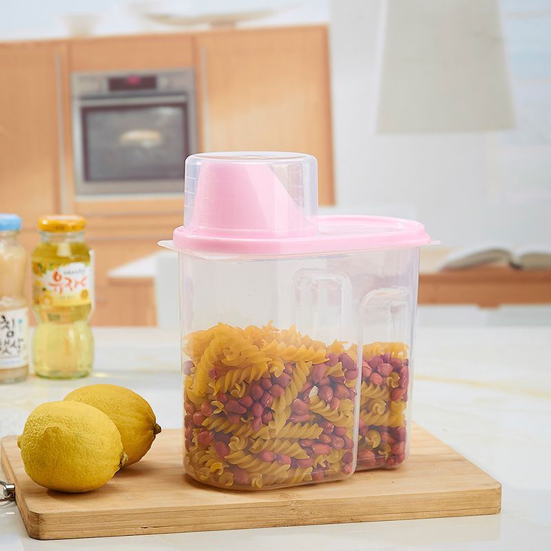 Wasel Plastic Dried Food Storage Containers Lids Box Jars Airtight Cereal Rice