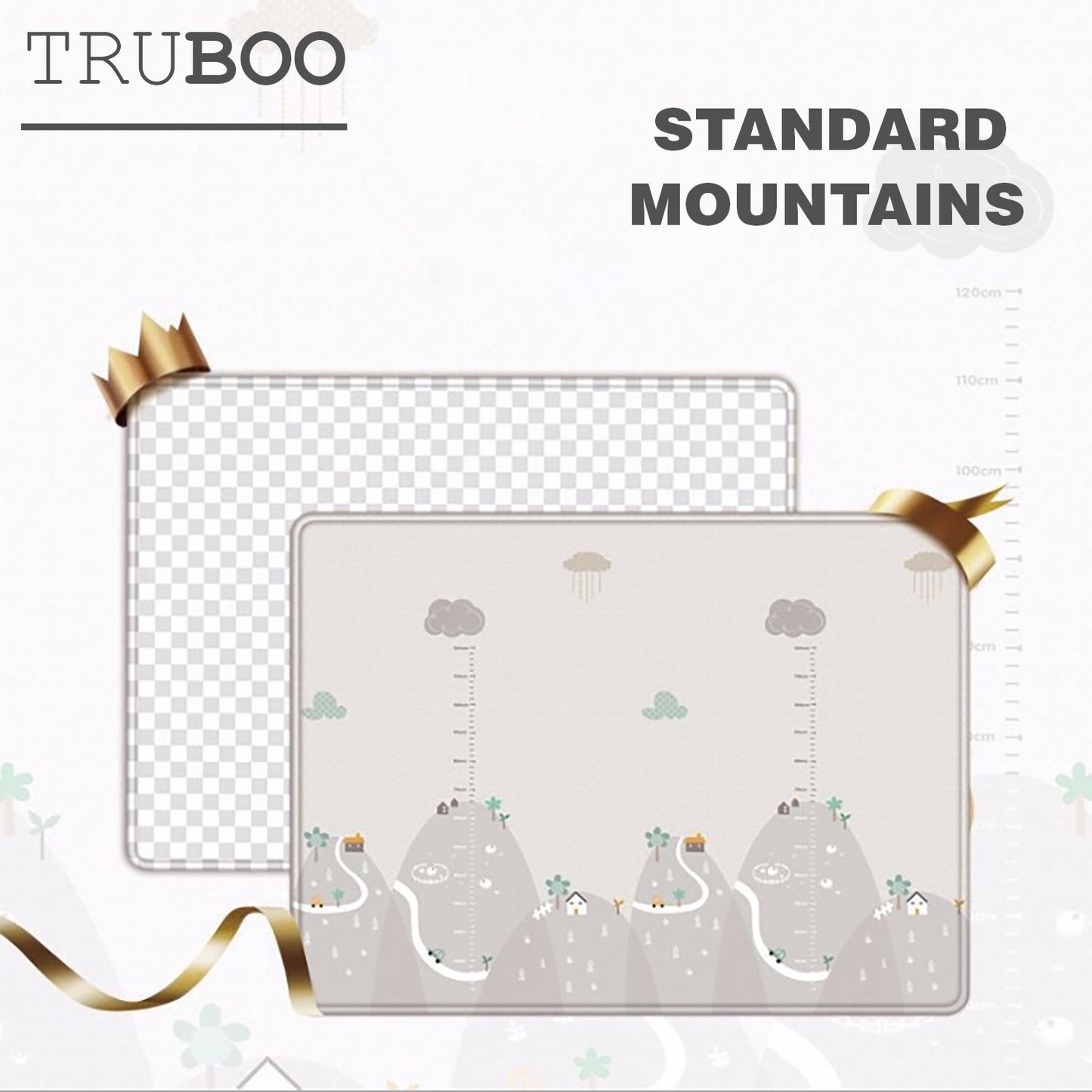 Truboo Baby Play Mat Crawling Folding Pad Kids Waterproof Non-Slip Foam Carpet