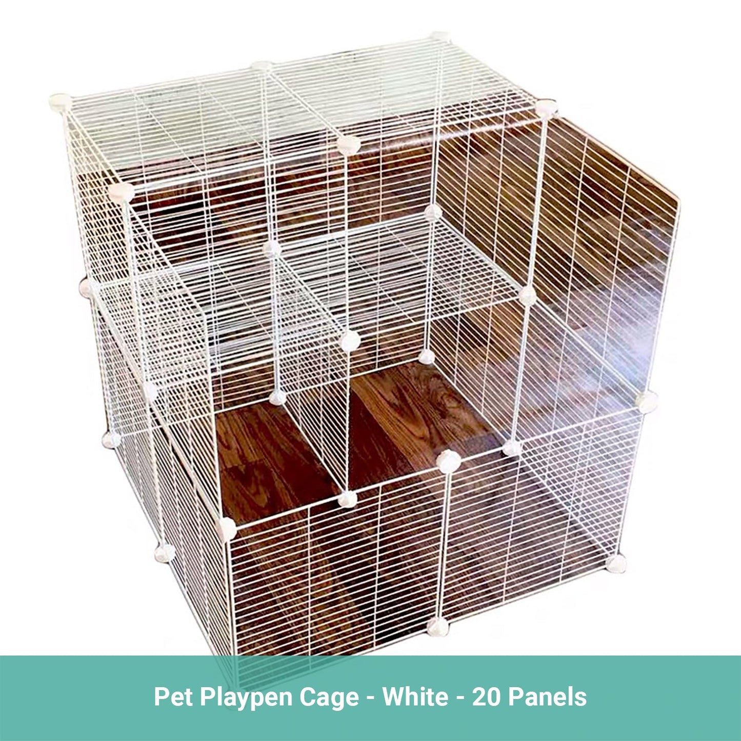 Pipers Pet Fence Cage Dog Puppy Playpen Enclosure Panels Customizable Foldable