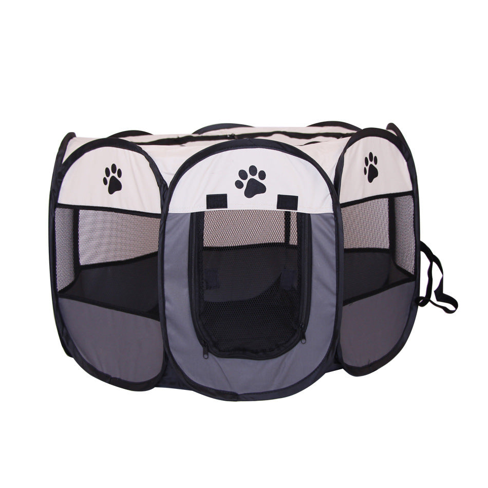 Pipers Pet Portable Playpen Tent Enclosure Exercise Cat Cage 8 Panels Dog Puppy