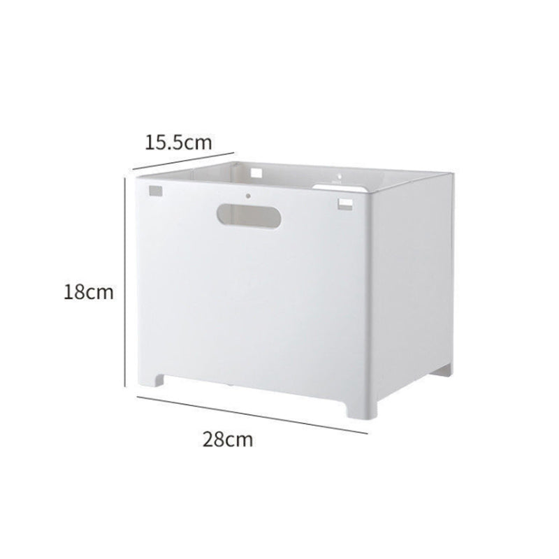 Lecluse Laundry Basket Foldable Punch-Free Wall Mounted Dirty Clothes Storage Cl