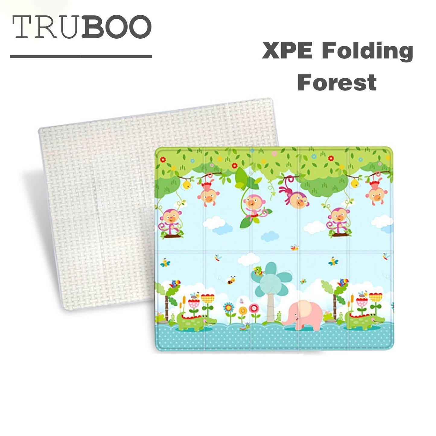 Truboo Baby Play Mat Crawling Folding Pad Kids Waterproof Non-Slip Foam Carpet