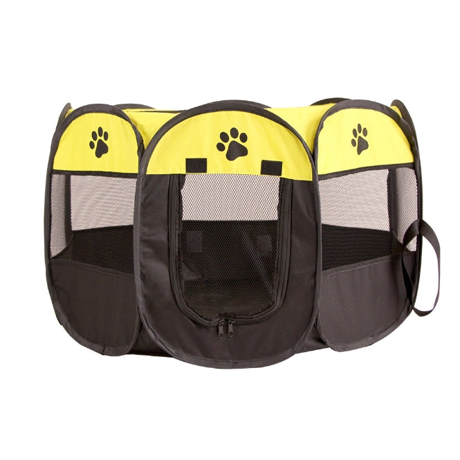 Pipers Pet Portable Playpen Tent Enclosure Exercise Cat Cage 8 Panels Dog Puppy
