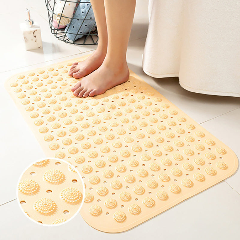 Lecluse Bath Tub Shower Mat Non-Slip Latex Free Bathtub Mat Suction Cups Machine