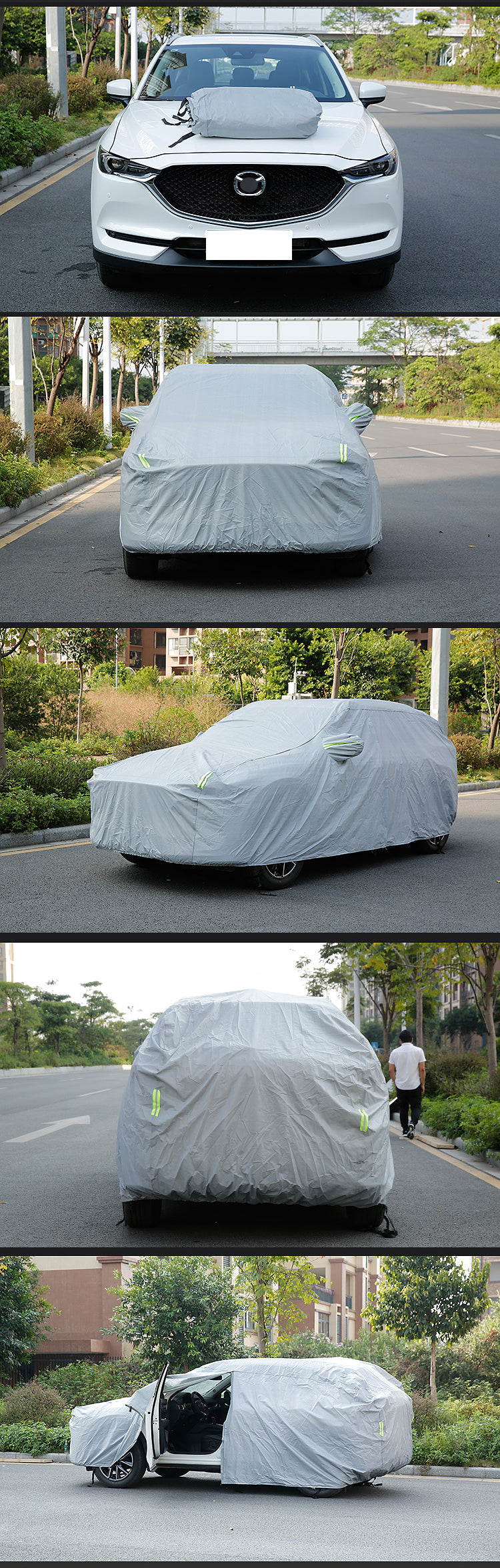 Oxford Cloth Car Cover SUV Sedan Lightweight Waterproof Dust Hail Universal M
