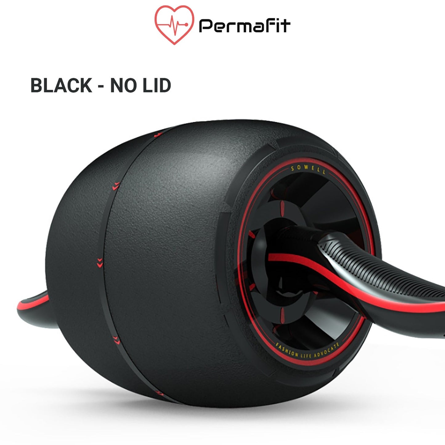 Permafit AB Roller Wheel Abdominal Exercise Trainer Workout Equipment Home Gym