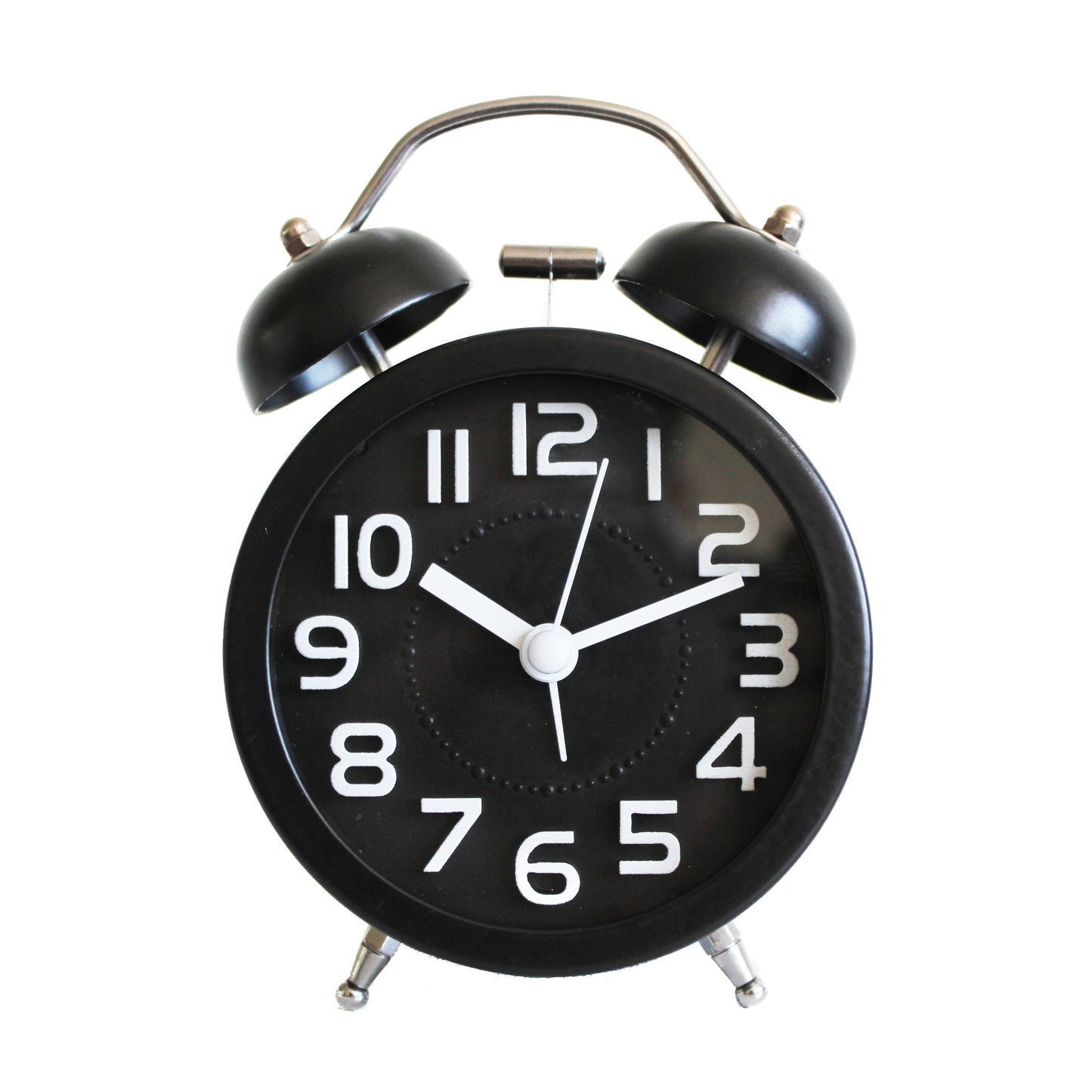 Twin Bell Alarm Clock Loud Clocks Silent Vintage Retro Battery Bedside Analogue