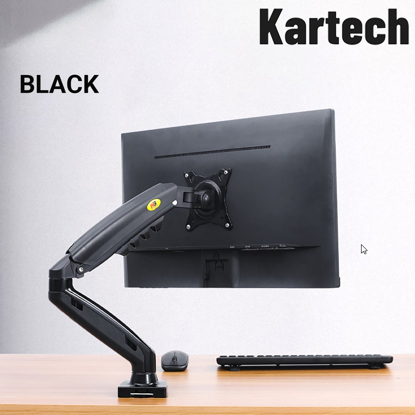 Kartech Computer Monitor Arm LCD Holder Screen Bracket Display Single Stand VESA