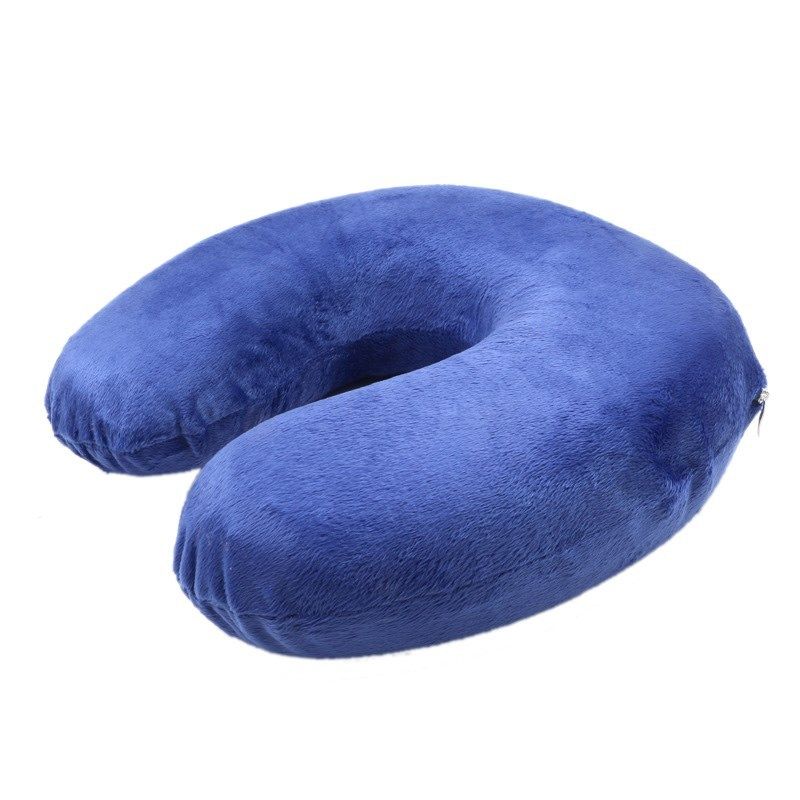 2x Travel Neck Pillow Memory Plane Cushion Airplane Support U Shaped Washable