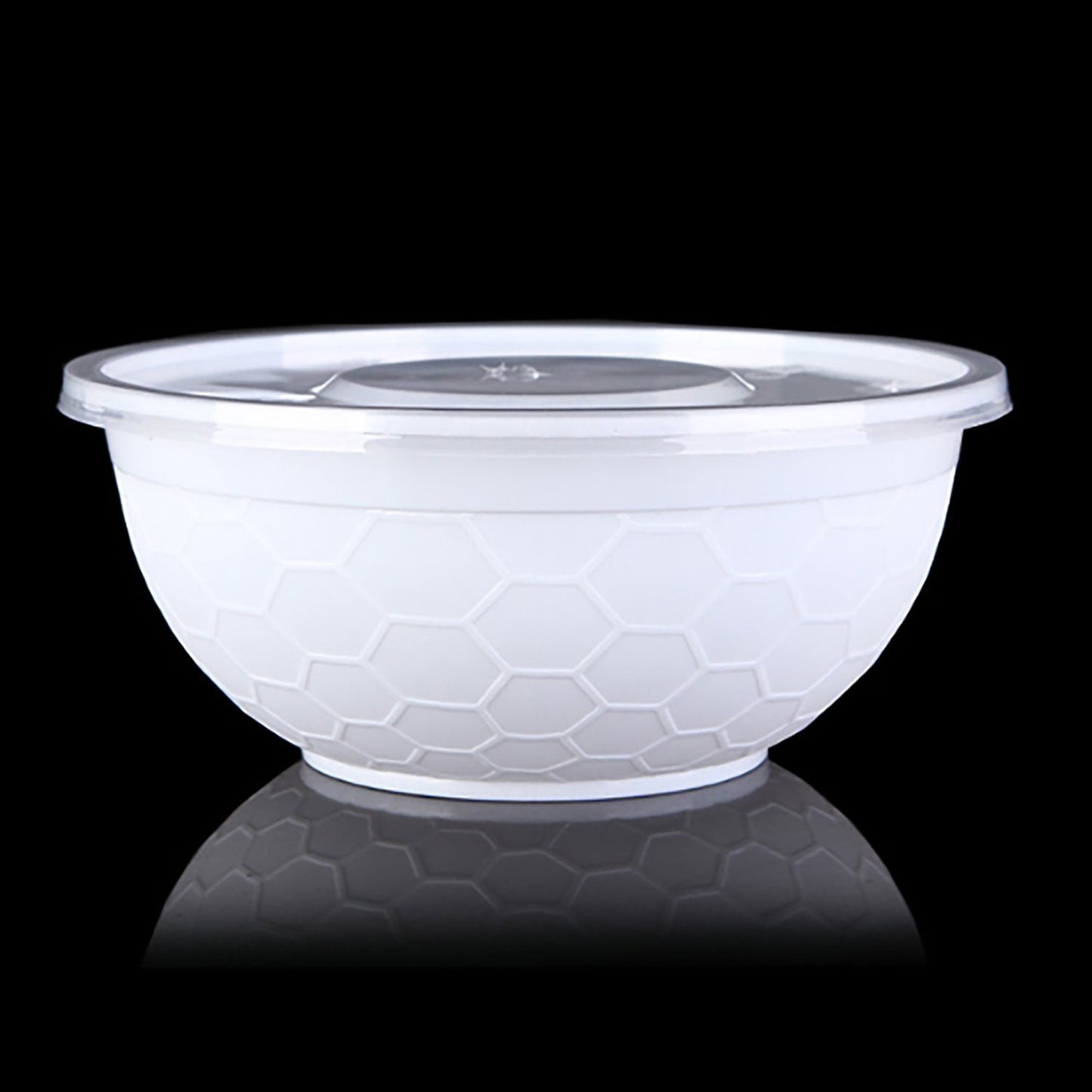 Take Away Food Containers Round Bowls Takeaway Plastic Soup Noodle Bulk 1050ml