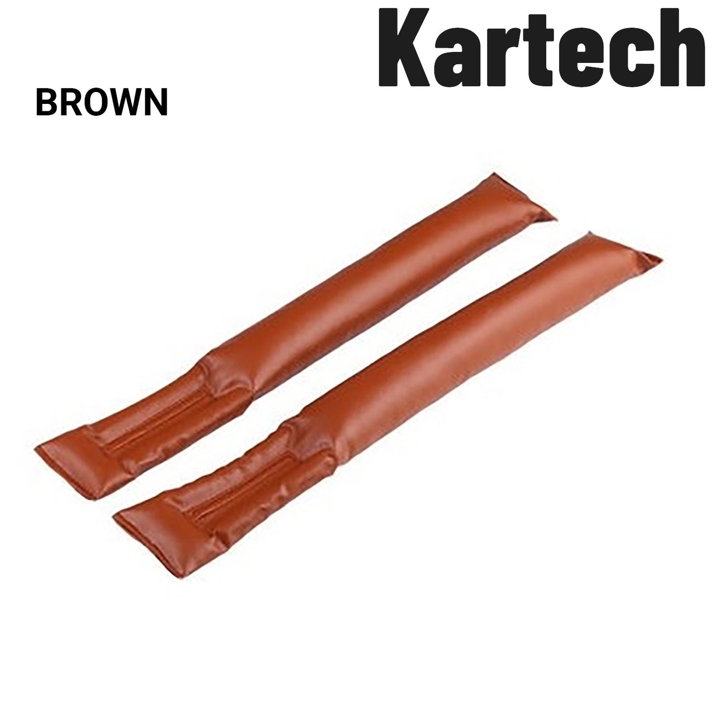 2x Kartech Car Seat Gap Filler Leakproof Blocker PU Leather Spacer Protector